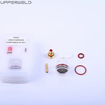 WP-17/18/26 2.4 TIG Сварный факел Газовый линзовый комплект 1/16' 3/32' 1/8' Прозрачный сосуд Пирекс Кубок комплект
