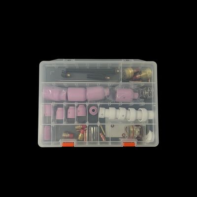 57PCS TIG Сварный факел аксессуары Крупный керамический сосуд TIG Запчасти в розовом цвете