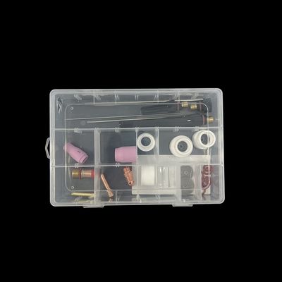 24PCS Алюминиевые и прозрачные сосуды TIG Сварные факелы запасные части для индивидуальной поддержки
