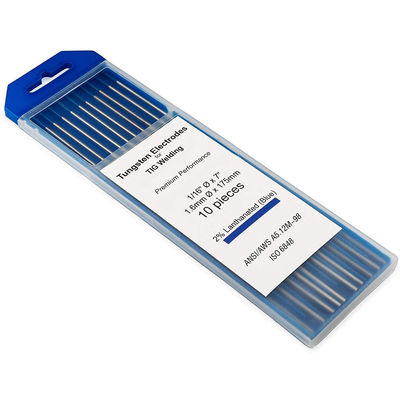 2% Lanthanated TIG 1/16 3/32 1/8 дюйма x 7 10 Пакет WC20 BLUE Сварные вольфрамовые электроды
