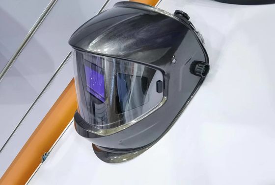 Автомобильный темный шлем для сварки с сварным факелом и легким полусферным линзом 4C