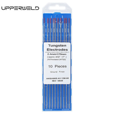 Красный цвет 2% торированный 3/32&quot; x 7&quot; WT20 TIG Сварные вольфрамовые электроды Вольфрамовые стержни