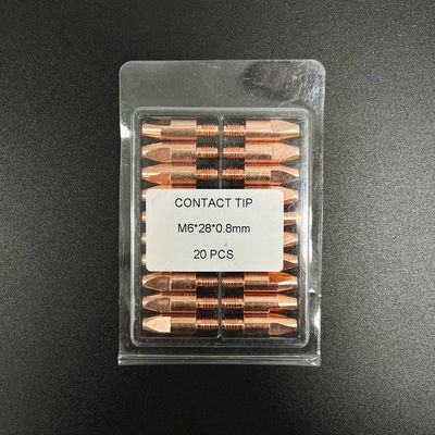 Профессиональный M6 28 0,8MM Контактный наконечник из латуни для сварного факела Mig в сварной промышленности