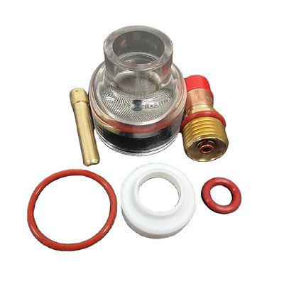 2.4 мм TIG сварный факел Stubby Газовая линза стеклянный стакан Kit для WP-17/18/26 воздушного охлаждения