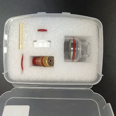 2.4 мм TIG сварный факел Stubby Газовая линза стеклянный стакан Kit для WP-17/18/26 воздушного охлаждения