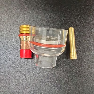 2.4 мм TIG сварный факел Stubby Газовая линза стеклянный стакан Kit для WP-17/18/26 воздушного охлаждения