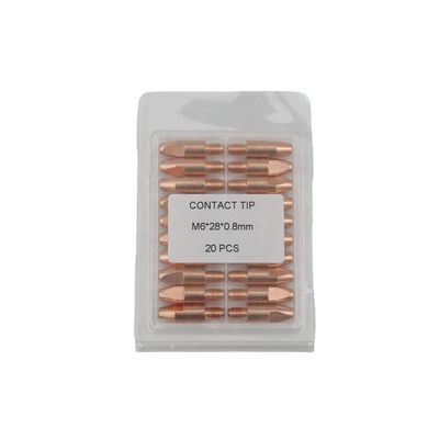 M6 28 0,8MM Газовая мощность Медь Миг Сварный факел Аксессуары для эффективности сварки