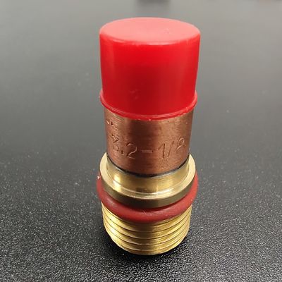 WP-17/18/26 Шампанское 3,2 мм Tig Nozzle Большой комплект с адаптером для TIG сварки кварца