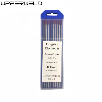 2.4mm*175mm WT20 Вольфрамовые электроды для TIG Сварного факела Красный кончик