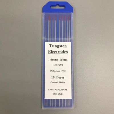 2.4mm*175mm WT20 Вольфрамовые электроды для TIG Сварного факела Красный кончик