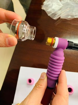 Степной газовой линзы TIG сварный факел собирать для алюминиевого керамического сопла WP17 WP18 WP26