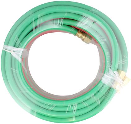 1.63KGS Мягкий шланг 25 футов 1/4 дюйма B фитинги 800PSI оксиацетиленовый двойной тип T класс R класс сварный шланг