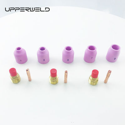 WP17 18 26 -53N 18KITS Керамический стеклянный стаканный комплект Легкая эксплуатация Сварный факел Газовые линзы Сбор
