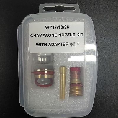 Чистые части и аксессуары сварного факела с лампочкой Tig Champagne Nozzle Kit