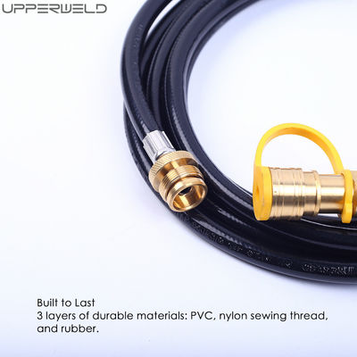 12 футов 24 футов натуральный резиновый газовый сварный шланг Lpg с 3/8 дюймовым быстрым подключением / отключением для гриля