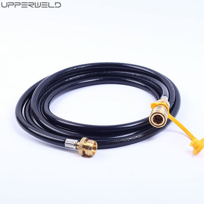 12 футов 24 футов натуральный резиновый газовый сварный шланг Lpg с 3/8 дюймовым быстрым подключением / отключением для гриля