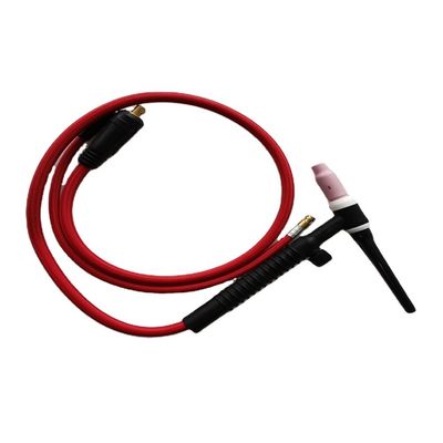Верхний WT-17 10-25EU Газовый аргон Тиг Факел Воздушно-охлаждаемый сварочный пистолет для сварки металлов Черный Красный