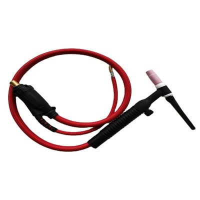 Верхний WT-17 10-25EU Газовый аргон Тиг Факел Воздушно-охлаждаемый сварочный пистолет для сварки металлов Черный Красный
