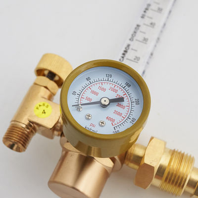 Регулируемый счетчик потока с аргоновым регулятором CO2 для 4000 ПСИ входного давления и 10-футового шланга