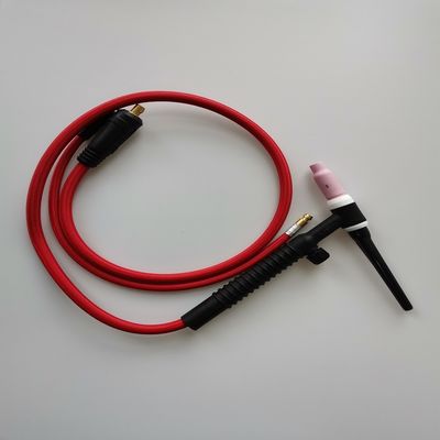 WP-26V-R 35-70 EU Plug TIG Torch kit Воздушно-охлаждаемый сварочный пистолет с газовым клапаном 200A Черный Красный