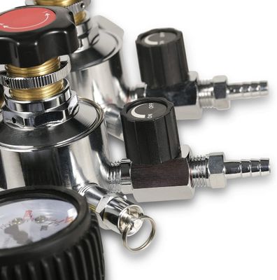 110V/220V Двухступенчатый регулятор пивной бочки CO2 с предохранительным клапаном давления и производительностью
