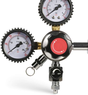 110V/220V Двухступенчатый регулятор пивной бочки CO2 с предохранительным клапаном давления и производительностью