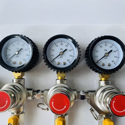 Главная Пивоварение Пиво CO2 верхний двойной регулировщик с клапаном безопасности снижения давления