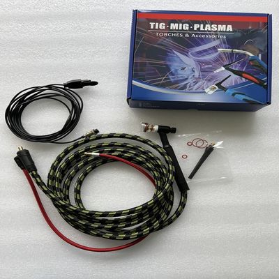 TIG Torch Set Air-Cooled Welding Gun с 4м кабелем 9мм диаметром отверстия черный зеленый 1,2кг