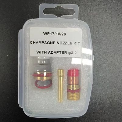 Wp17/18/26 Серия длинный клин коллет 50 мм 1/8 для сварки Тиг Факел 17,2 * 9,3 * 2 см