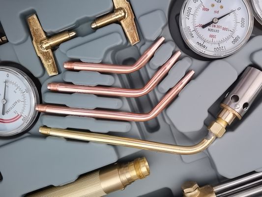 Сварный набор для резки кислород-ацетиленовый газорегулятор с двойным шлангом и режущим соусом