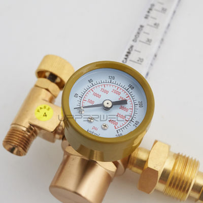 Одноступенчатый регулятор газа с аргоном CO2 TIG MIG Потокомер 0-4000 psi Датомер