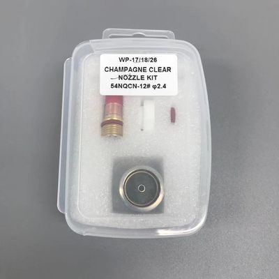 WP-17/18/26 Шампанское TIG аксессуары для сварного факела 1,6 мм/2,4 мм/3,2 мм Прозрачный набор для сосудов