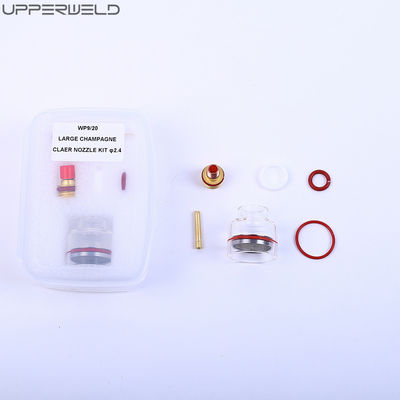 Stubby Gas Lens 10 Pyre Glass Cup Clear Nozzle Kit для WP-17/18/26 Tig Сварный факел