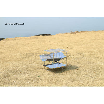 Древесное топливо наружная ультралегкая складная гриль Чистая отделка для портативного барбекю