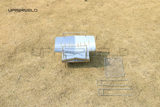 Древесное топливо наружная ультралегкая складная гриль Чистая отделка для портативного барбекю