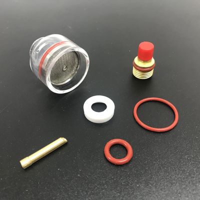 WP9/20 2,4 мм TIG Сварный факел Stubby Газовые линзы Стеклянный комплект для Wp17/18/26 Tig Факел 2 кг