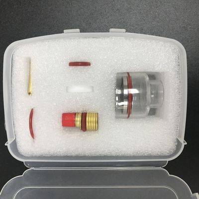 WP9/20 2,4 мм TIG Сварный факел Stubby Газовые линзы Стеклянный комплект для Wp17/18/26 Tig Факел 2 кг