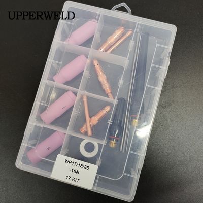 TIG Газовые линзы собирают Dysza Ceramiczna WP17 18 26 Кит с керамическими соплами для сварки