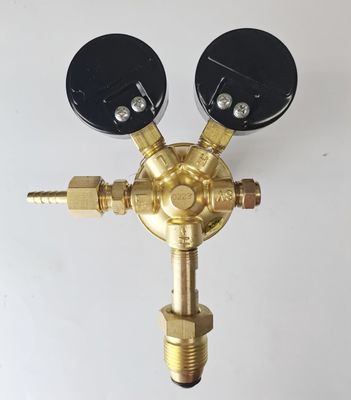 Поддерживаемый ODM British Style Argon Gas Regulator Dual CO2 Flowmeter для сварки высокого давления Mig Tig
