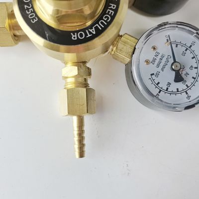 Поддерживаемый ODM British Style Argon Gas Regulator Dual CO2 Flowmeter для сварки высокого давления Mig Tig