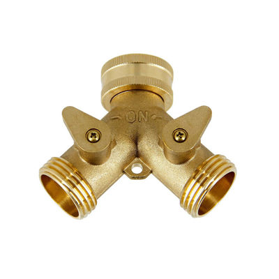Настройка 4 Way Brass Hose Splitter Connect Fittings Garden Hose Adapter Connector