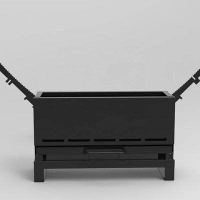 Внешний кемпинг Нержавеющая сталь BBQ печь Чистая отделка Верхний пол-единица зажигательный стол