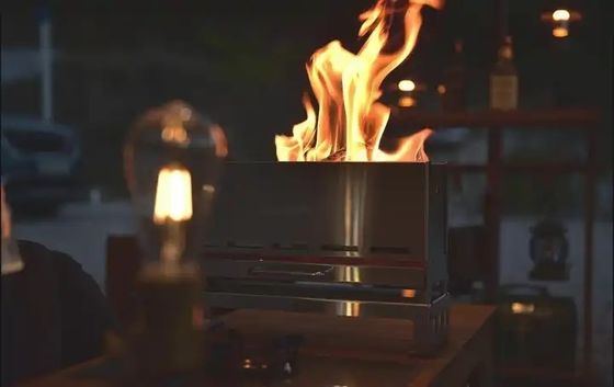 Металлический тип Нержавеющая сталь BBQ полу-единичный зажигательный стол для кемпинга и пикника