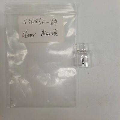 UPPERWELD 53NQ60-6 Прозрачная стеклянная сосна для сварного факела Tig