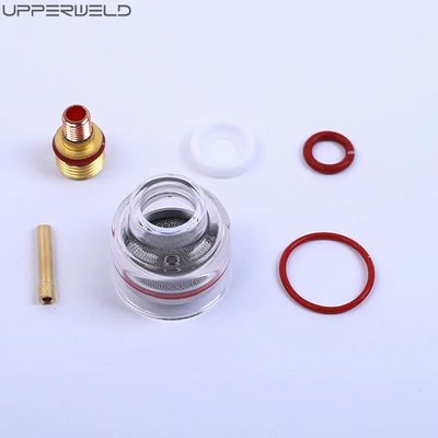 WP-17/18/26 2.4 TIG Сварный факел Газовый линзовый комплект 1/16' 3/32' 1/8' Прозрачный сосуд Пирекс Кубок комплект