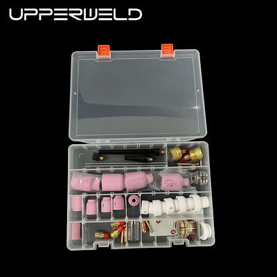 57PCS TIG Сварный факел аксессуары Крупный керамический сосуд TIG Запчасти в розовом цвете