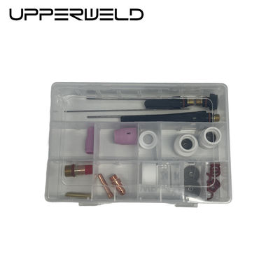 24PCS Алюминиевые и прозрачные сосуды TIG Сварные факелы запасные части для индивидуальной поддержки