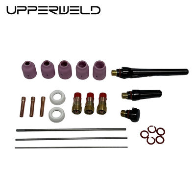 Добиться идеальных TIG сварки с UPPERWELD 29PCS TIG сварные факелы аксессуары и газовые линзы