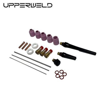 Добиться идеальных TIG сварки с UPPERWELD 29PCS TIG сварные факелы аксессуары и газовые линзы