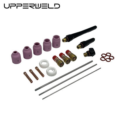 Добиться идеальных TIG сварки с UPPERWELD 29PCS TIG сварные факелы аксессуары и газовые линзы